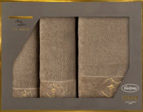 FROTÉ UTERÁK EVA MINGE GAJA SADA 1KS 30X50 CM, 1KS 50X90 CM, 1KS 70X140 CM BÉŽOVÁ