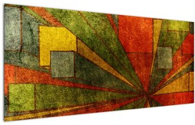 Obraz geometrické abstrakcie (120x50 cm)