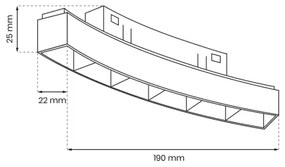 LED Svietidlo do lištového systému MAGNETIC TRACK LED/6W/48V 4000K čierna