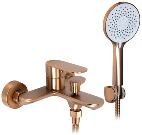Rea Drop, vaňová batéria s ručnou sprchovou súpravou, 150 mm, medená matná, REA-B6397