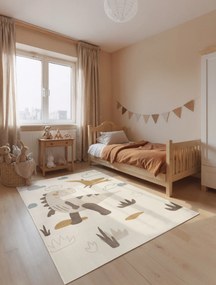 Hanse Home, Detský koberec Adventures 106412 Cream Multicolor, 120x170, viacfarebná, detská izba