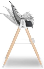 Lionelo - Detská jedálenská stolička MAYA White buk