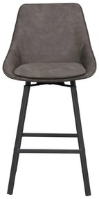 Sivé barové stoličky v súprave 2 ks (výška sedadla 65 cm) Alison – Rowico