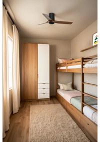 FARO 33835WT - Stropný ventilátor MINI PUNT TUB S hnedá/čierna pr. 90 cm WT +DO