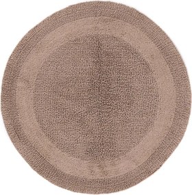 Kúpeľňový koberček Javo Cotton sépiový kruh