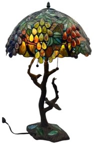 Lampa Tiffany stolová WINE OVAL 42*64