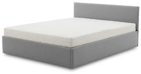 Čalúnená posteľ LEON s bonelovým matracom rozmer 160x200 cm Sivá