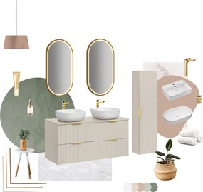 Comad Kúpeľňová skrinka pod umývadlo Adel Cashmere 80 kašmír