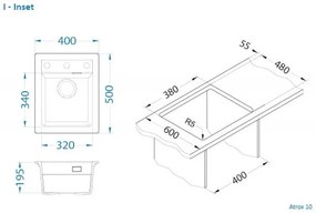 ALVEUS CZ ATROX 10 beton 81 + pop up sifon