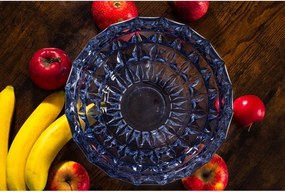 KRIŠTÁĽOVÁ MISKA BOHEMIA DIAMOND SMOKEY BLUE 280 MM