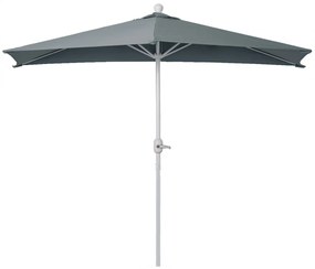 Slnečník polkruh Parla - polyester/hliník - 300cm antracit bez podstavca