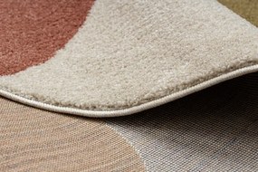 Koberec FUSION Shape 5706 krémový / tehlový