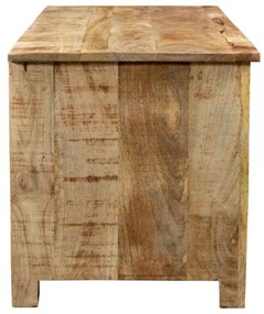 furniture-nabytek.cz - Masívny TV stolík Pune z mangového dreva, lakovaný, prírodný – 115×43×45 cm