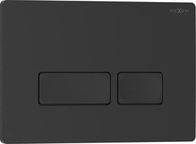 Mexen Tex 04, tlačidlo na splachovanie, čierna matná, 6104-02