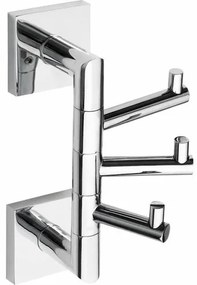 SAPHO XQ204 X-Square trojháčik otočný, chrómchróm