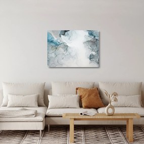Sklenený obraz - Modrý mramor (70x50 cm)