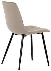 Autronic BONTEC Jedálenská stolička, béžová, zamatová látka, DCL-X7015 CAP2 Farba: Béžová