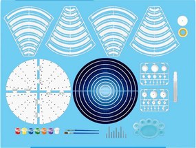 LEAN Toys Vzdelávacia umelecká sada Planéty slnečnej sústavy Urob si sám