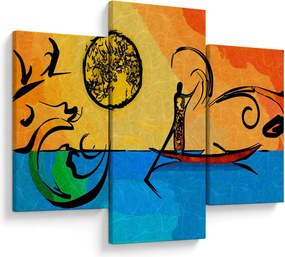 Obraz starovekej maľby (90x60 cm)