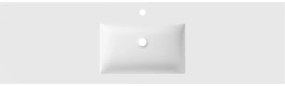 Mexen Otis, umývadlo zapustené do dosky, 161 × 46,5 cm, biela matná, 25181601