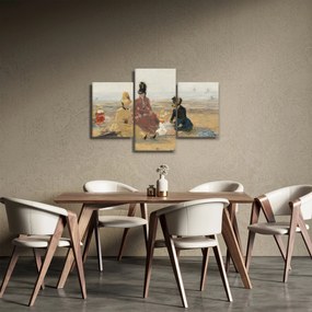 Obraz - Eugène Boudin, On the Beach, Trouville, reprodukcia (90x60 cm)