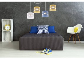 Závesné svietidlo Elegance Spider, 4x textilné tienidlo (mix 8 farieb), w