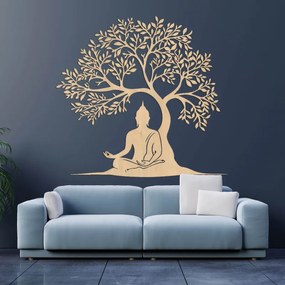 Drevený obraz strom života a Budha | SENTOP HDF0546