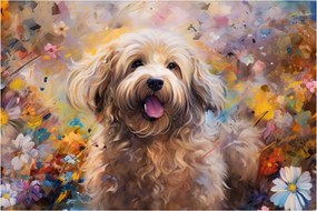 Obraz - Šťastný pes II. (90x60 cm)