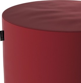 Taburetka valec, tvrdá farba produktu červená látka lesklá, zamatová