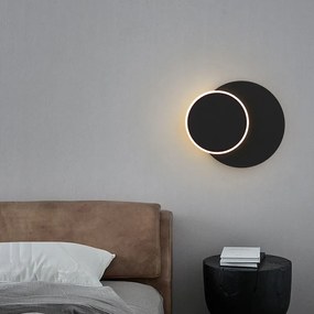 Toolight Toolight, nástenné LED svietidlo 20cm, 10W, 3000K, LHJ082-W, čierna, OSW-60040