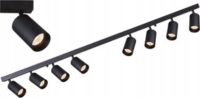 BERGE Koľajnicová lampa GU10 VIKI-L 8 - čierna