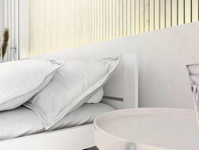 Posteľ IKAROS DOUBLE 80 x 200 cm, biela Rošt: Bez roštu, Matrac: Bez matraca