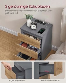 Set dvoch nočných stolíkov LET831G01 (2ks)