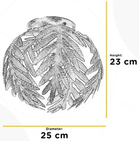 ONLI - Stropné svietidlo FELCE 1xE27/22W/230V bronzová