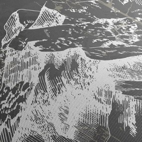 Obraz - Ilustrácie hôr (90x60 cm)