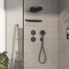 Hansgrohe ShowerSelect Comfort S, termostat pod omietku, kartáčovaný čierny chróm, HAN-15559340