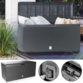 PROSPERPLAST Záhradný box BOXE RATO PLUS antracit 114 cm – 290 l