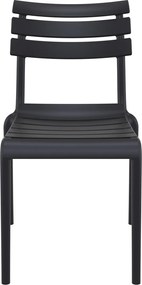 HELEN záhradná stolička bez podrúčok black