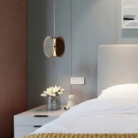 Toolight Toolight, LED stropné svietidlo APP1675-CP, šedá-zlatá lesklá, OSW-06406