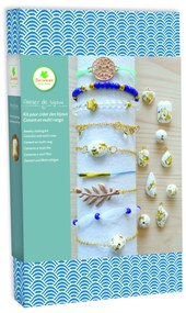 Výroba šperkov - náramky a šperky z cementu a zlatej fólie