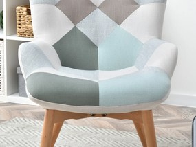 Kreslo Nutri (patchwork + čierna). Vlastná spoľahlivá doprava až k Vám domov. 1110346