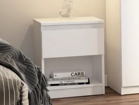 Skrinka /nočný stolík Carlos 40 cm, biely%