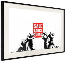 Artgeist Plagát - Sale [Poster] Veľkosť: 60x40, Verzia: Čierny rám s passe-partout