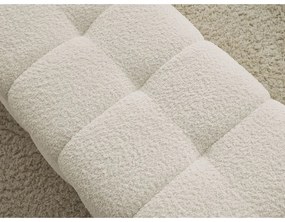 Béžová lavica z textílie buklé Mont Blanc – Bobochic Paris