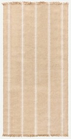 Diamond Carpets India, Ručne viazaný kusový koberec Hollis J 13 Natural, 140x200, béžová, chodba / predsieň