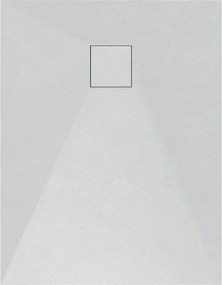 Gamma Erga Oldaf, SMC obdĺžniková sprchová vanička 80 x 90 cm, biela matná, ERG-GMA-OL-8090