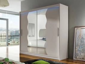 Skriňa London X, Farby: sonoma, Osvetlenie: osvetlenie LED RGB - farebné