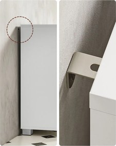 Skrinka pod umývadlo IVY, 30x70x64cm, biela Vasagle