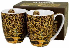 Porcelánový hrnček Klimt Tree Of Life 350 ml sada 2ks