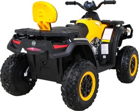Ramiz Štvorkolka XT-Speed pre deti žltá + 4x4 + EVA + pomalý štart + rádio MP3 + LED